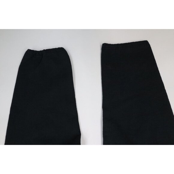 Vintage 90s Streetwear Mens Large Distressed Blank Sweatpants Joggers Black USA - Picture 5 of 16